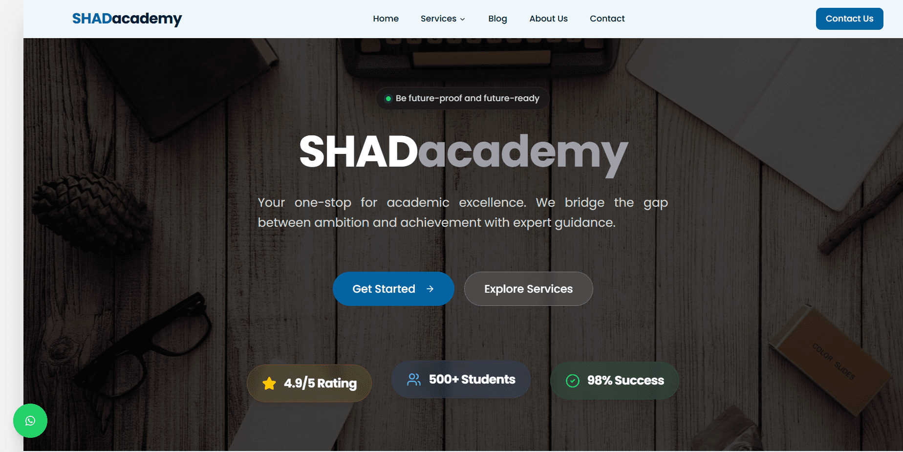SHADacademy Website